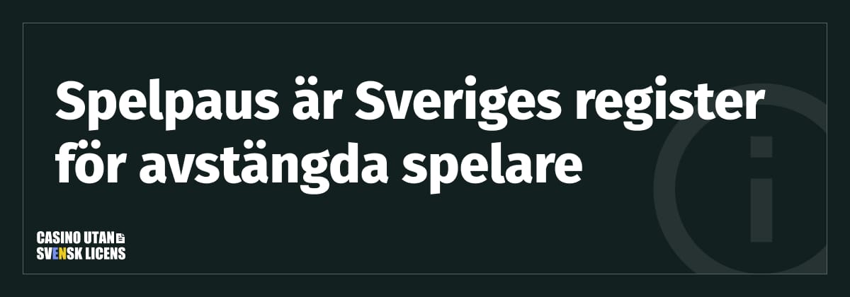 detta är spelpaus